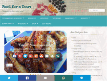 Tablet Screenshot of foodforayear.com